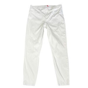 Spanx Pull On Jegging Pants White Women’s 1X Stretch Elastic Waist Skinny